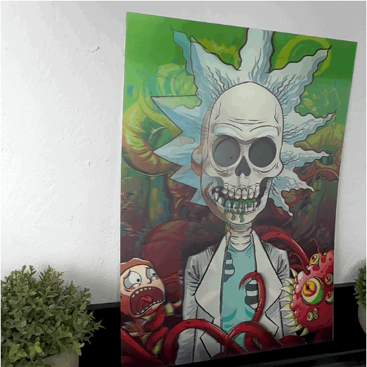 Póster 3D Personaje Anime